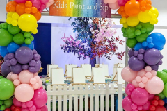 Organic Balloon Garland Columns