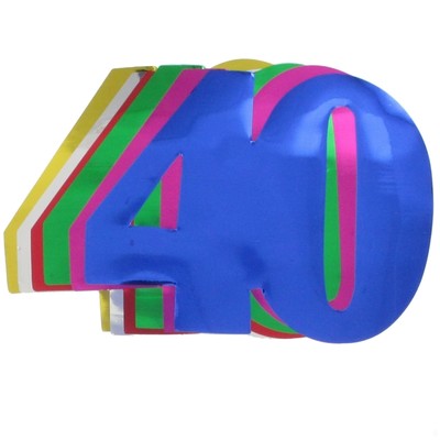 Number 40 Foil Cutouts | We Like To Party