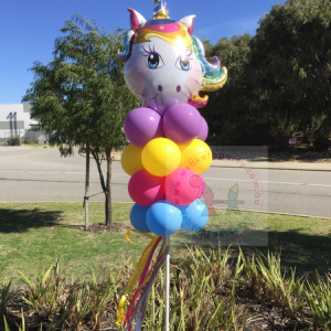 We Like To Party Yard Art Windwaver Balloons on Stake