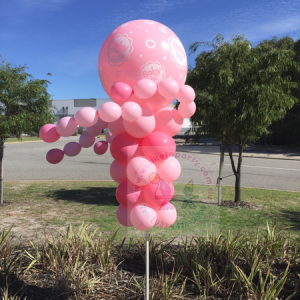 We Like To Party Yard Art Windwaver Balloons on Stake